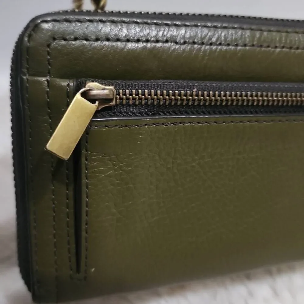 Fossil Logan RFID Zip Around Clutch Wallet
